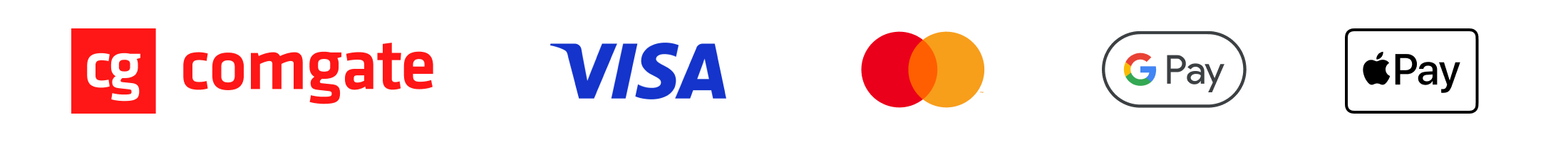 Comgate, Visa, Mastercard, Google Pay a Apple Pay